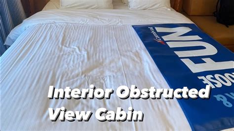 Carnival Miracle Interior Obstructed View Cabin!! 4122 - YouTube