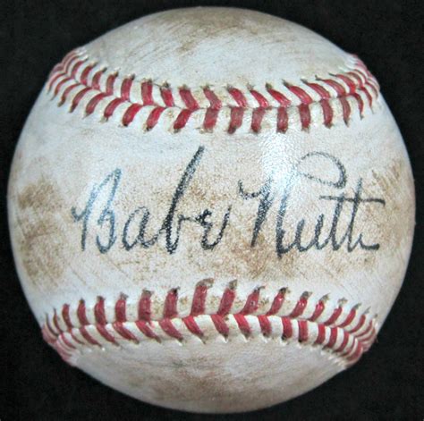 Babe Ruth Autographed Baseball - Memorabilia Center