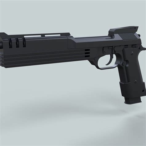 Auto-9 gun from RoboCop | CGTrader