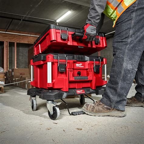 Milwaukee PACKOUT Dolly 24 in. x 18 in. Black Multi-Purpose Utility ...