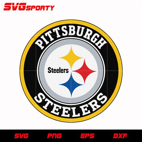 Pittsburgh Steelers Circle Logo svg, nfl svg, eps, dxf, png, digital f ...