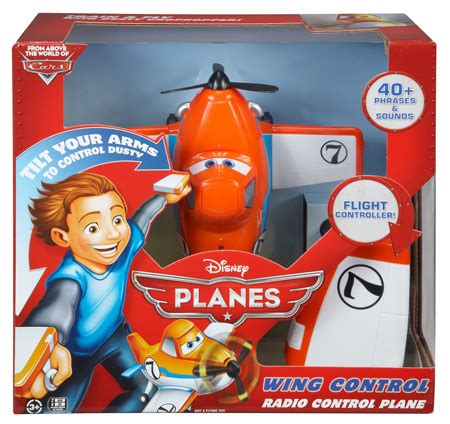 Amazon.com: Mattel Disney Planes Wing Control Dusty Crophopper Radio Control Plane: Toys & Games