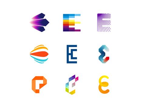 LOGO Alphabet: letter E by Alex Tass, logo designer on Dribbble