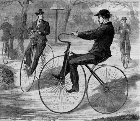 "The American Velocipede" by Theodore R. Davis (1868) | Inspirational Pictures | Vélocipède et ...