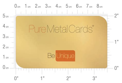 Everything you Need to Know about Sizes and Shapes for Metal Business Cards - Pure Metal Cards