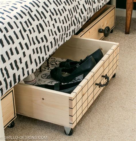 DIY Under Bed Storage Boxes (a knobs guide) • Grillo Designs