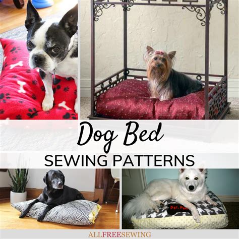 10 Free Dog Bed Patterns [Printable Patterns] | AllFreeSewing.com