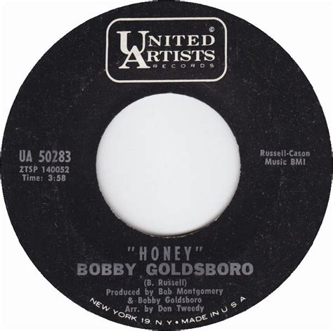 Honey - Bobby Goldsboro (1968) I Miss You Lyrics, Bobby Goldsboro, 45s, Music Charts, Aretha ...