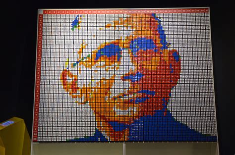 Liberty Science Center :: Beyond Rubik’s Cube exhibition features cube mosaic of Dr. Anthony Fauci