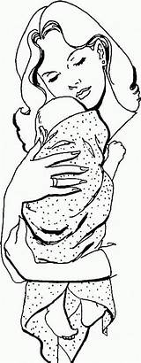 Baby Hugged By Mom Coloring Page  Coloringpluscom coloring sketch template