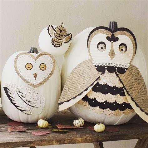 Pumpkin Owls! Outdoor Halloween, Halloween Party Decor, Halloween Crafts, Vintage Halloween ...