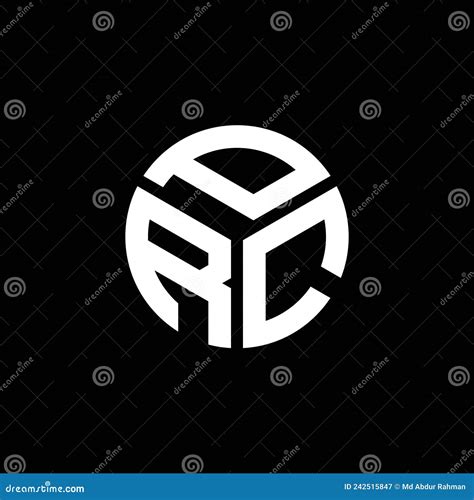 PRC Letter Logo Design on Black Background. PRC Creative Initials ...