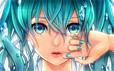 Blue Hair Anime Wallpapers - Top Free Blue Hair Anime Backgrounds ...