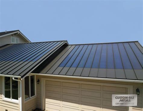 Dark bronze standing seam metal roof. | Solar roof, Solar panels ...