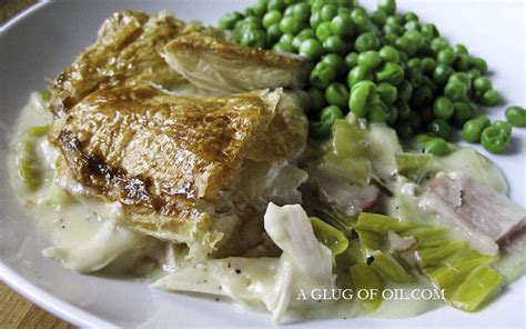 Chicken Leek and Ham Pie | A Glug of Oil