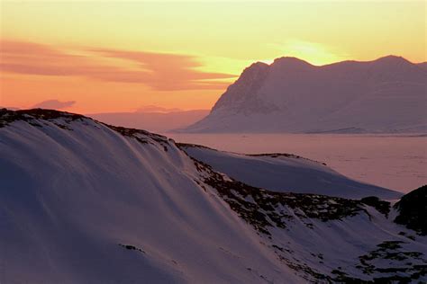 Midnight Sun Over Greenland Photograph by Simon Fraser/science Photo ...