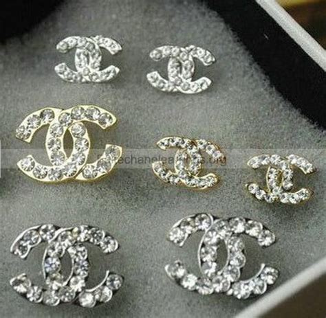 fake 2012 latest Chanel double C diamond studs earrings knockoffs...I ...