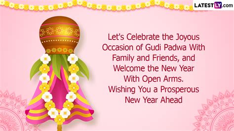 Happy Gudi Padwa 2024 Wishes & Greetings: WhatsApp Status, Samvatsar Padvo HD Images, Facebook ...