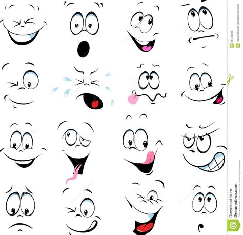 Illustration of cartoon faces | Cartoon faces expressions, Cartoon faces, Free illustrations