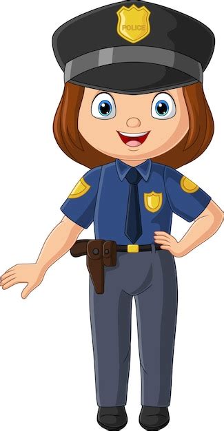 Woman Police Officer Cartoon