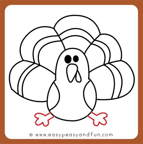 How to Draw a Turkey | Turkey drawing, Thanksgiving drawings, Easy drawings