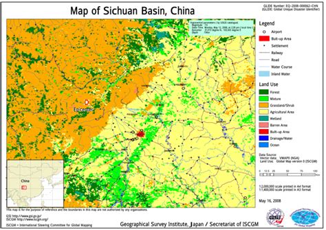 Map of Sichuan Basin, China (Land Use) - China | ReliefWeb