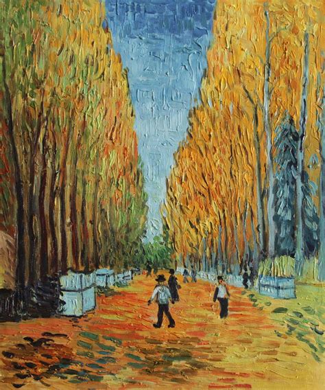 VG27-Alychamps-Vincent van Gogh Repro Oil Painting on Canvas 20x24 ...