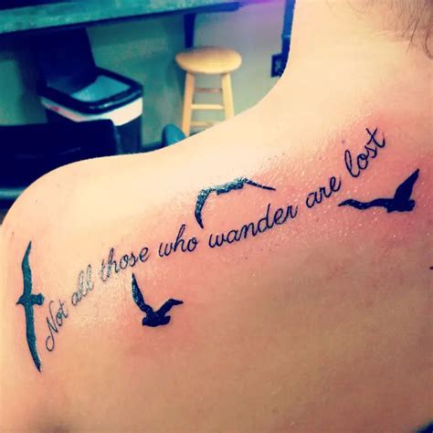 7 Interesting Not All Who Wander Are Lost Tattoo With Timeless Appeal – Tattoos Design Idea