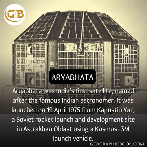 Indias First Satellite: Aryabhatta - Geographic Book