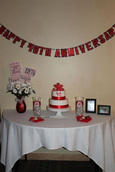 17 Best images about 40th anniversary ideas on Pinterest | 40th birthday, 25th wedding ...