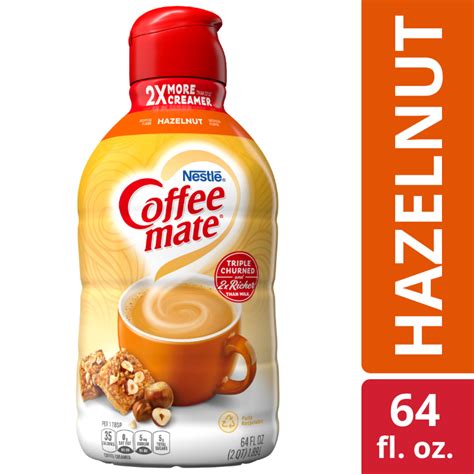 Nestle Coffee mate Hazelnut Liquid Coffee Creamer, 64 fl oz - Walmart.com