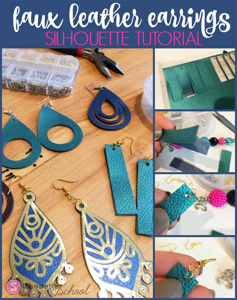 DIY Faux Leather Earrings Start to Finish: Silhouette CAMEO Tutorial - Silhouette School