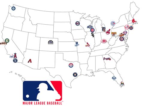 Map of MLB.... I have done these maps for college teams and decided to ...