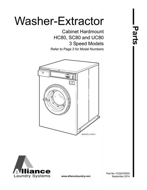 Washer-Extractor Parts Manual - UniMac