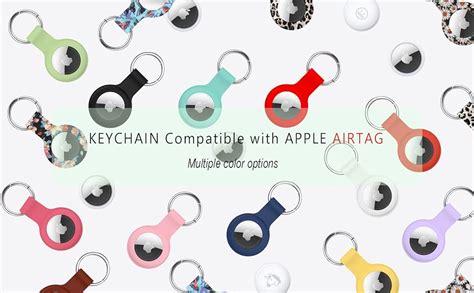 Compatible with AirTag Case Keychain Air Tag Holder Silicone AirTags ...