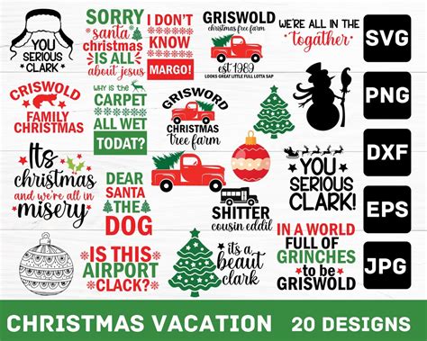 20 Files Christmas Vacation PNG SVG Bundle, Christmas Vacation Png ...