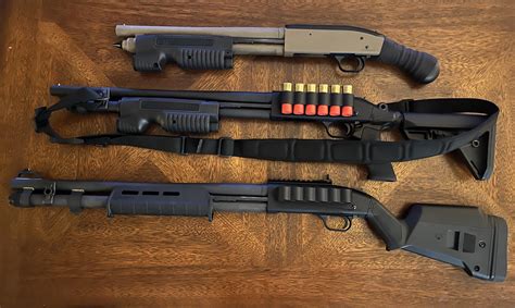 I Like Mossberg pump guns lol. 590 Shockwave, 590 Tactical 18", and 590A1 20". Someone give me ...