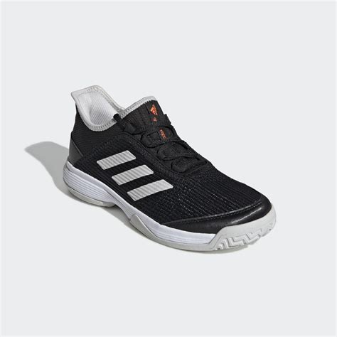 Adidas Kids Adizero Club Tennis Shoes - Black/White - Tennisnuts.com