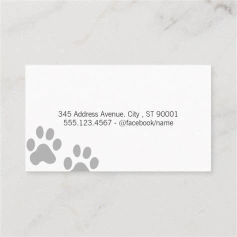 Elegant Dog Groomer Business Card | Zazzle