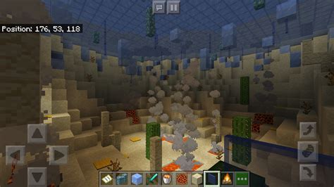 I drained a lake and made a ice vs. fire cave! : r/Minecraft