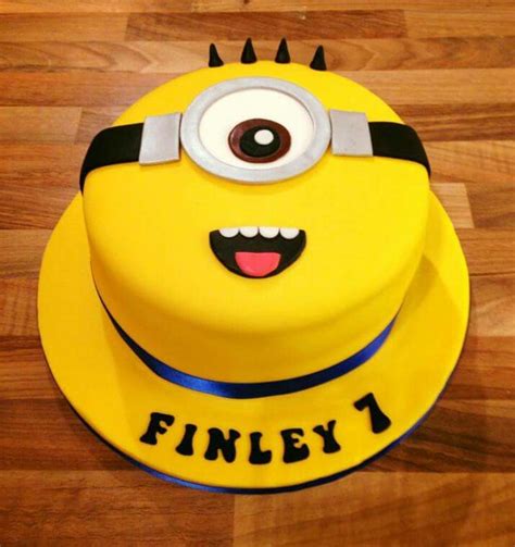 Simple Minion Birthday Cake