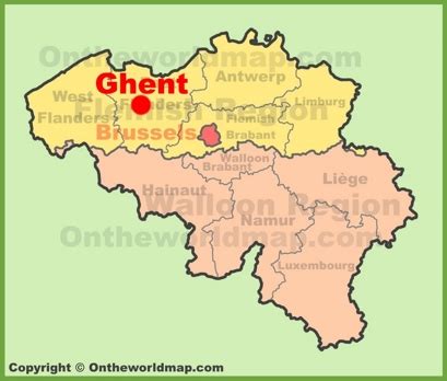 Ghent Maps | Belgium | Detailed Maps of Ghent (Gent)