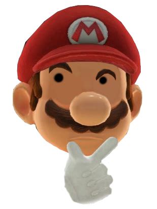 A Mario thinking emoji : r/Mario