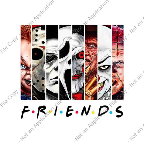 Horror Friends Scary Movies Halloween Png, Horror Friends Halloween Png ...