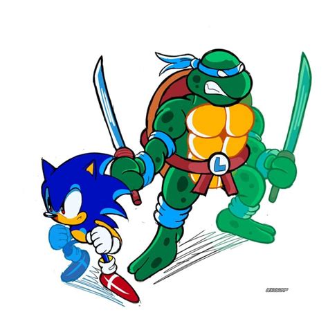 Sonic x TMNT [Art by @XGSOAP on Twitter] : r/TMNT