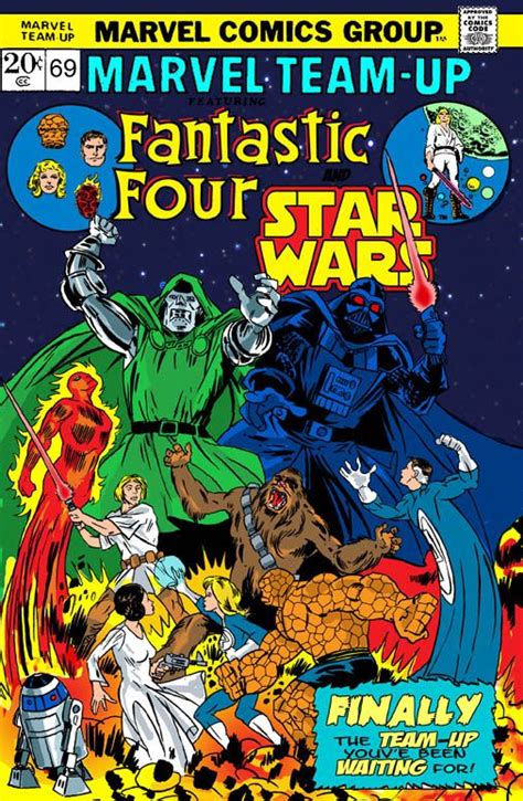 Fantastic Four Star Wars Marvel Team Up - I wish this was real, 'cause ...