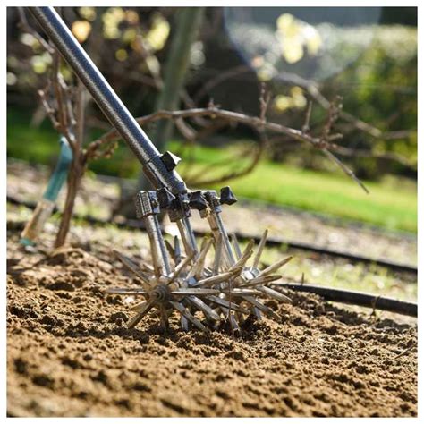 Yard Butler Adjustable Rotary Cultivator Hand Tiller Tool : IRC-3