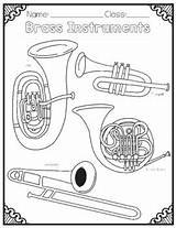 Instrument Families / Types Coloring Pages By Primary Painters  TpT sketch template
