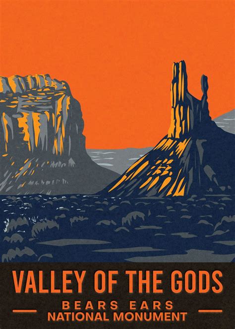 'Valley Of The Gods' Poster by Jordan Holmes | Displate