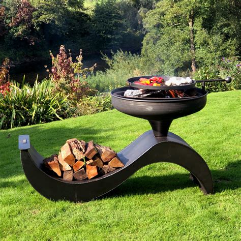 Tiered Fire Bowl 60 With Swing Arm BBQ Rack | ubicaciondepersonas.cdmx ...